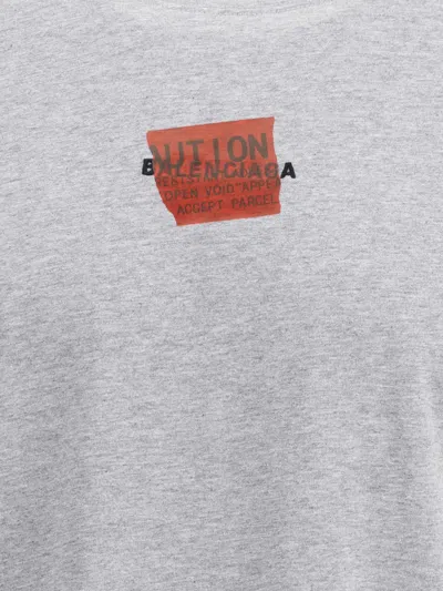 Balenciaga T-shirt In Gray