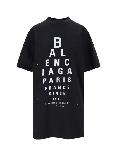 Balenciaga Extra Large Short-sleeved T-shirt In Black
