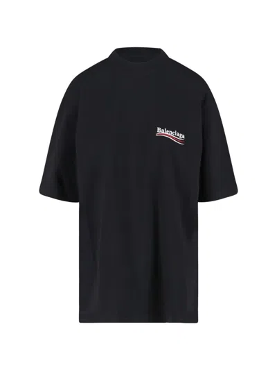 Balenciaga T-shirts And Polos In Black