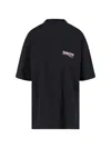 Balenciaga Logoed T-shirt In Black