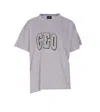 Balenciaga Boxy Ceo Team Logo T-shirt In Gray