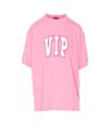 Balenciaga Vip Team Crewneck Graphic T-shirt In Pink