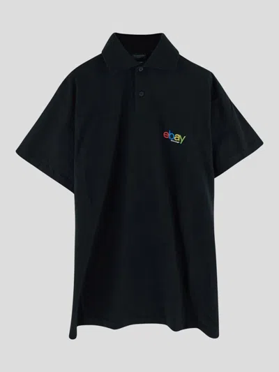 Balenciaga T-shirts And Polos In Black