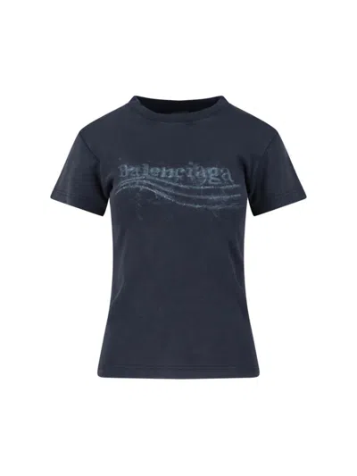 Balenciaga T-shirts And Polos In Black