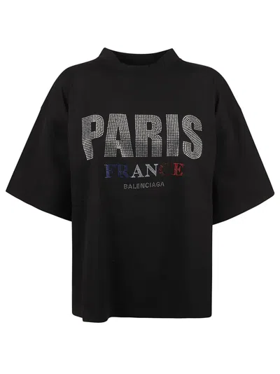Balenciaga T-shirts And Polos Black In Brown