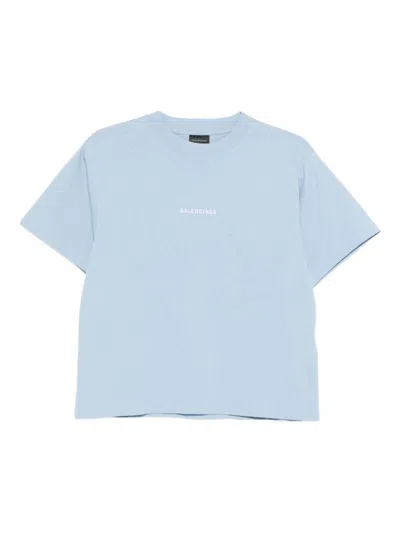 Balenciaga T-shirts And Polos Clear Blue
