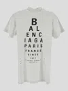 Balenciaga White T-shirt With Logo Printed On The Front And Torn Details In Cotton Woman In Dirty White