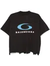 Balenciaga Printed T-shirt In Multicolor