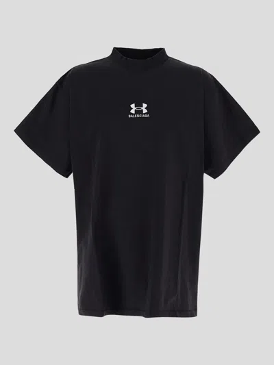Balenciaga T-shirts And Polos In Washed Black
