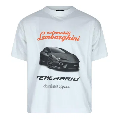 Balenciaga Lamborghini-print T-shirt In White
