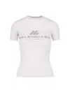 Balenciaga Fitted Activewear T-shirt In White