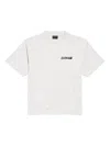 Balenciaga Womens Dirty White Logo-print Relaxed-fit Cotton T-shirt In White