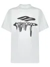 Balenciaga Grey 3b Liquefied Oversized T-shirt In White