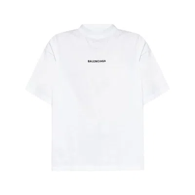 Balenciaga Cotton T Shirts In White