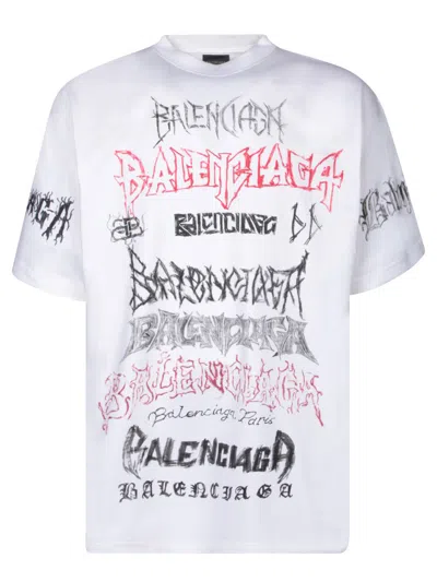 Balenciaga T-shirts And Polos White