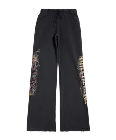 BALENCIAGA BALENCIAGA LOGO PRINTED ELASTICATED-WAIST PANTS