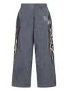 Balenciaga Straight Leg Trousers Graphic Print