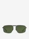 Balenciaga Tag 2.0 Navigator Sunglasses In Green