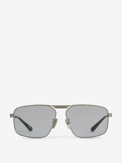 Balenciaga Tag 2.0 Navigator Sunglasses In Silver