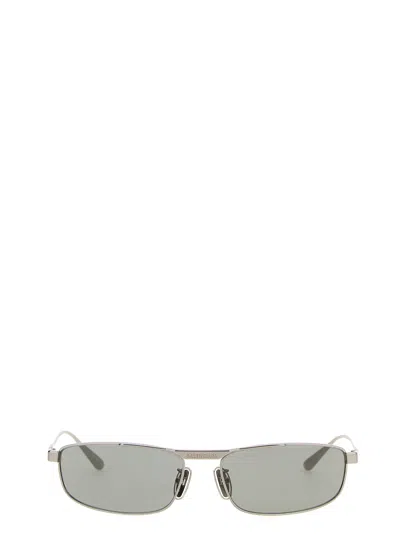 Balenciaga Tag 3.0 Rectangle Sunglasses In Metallic