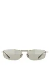 Balenciaga Rect Metal Frame Sunglasses In Gray