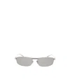 Balenciaga Tag 3.0 Rectangle Sunglasses  In Light Grey In Gray