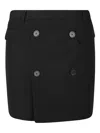 Balenciaga Skirts With Belt Loops And Front Pockets In Black