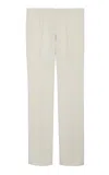 Balenciaga Tailored Compact Wool-blend Straight-leg Pants In White