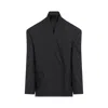 Balenciaga Gray Seamless Tailored Blazer