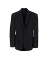Balenciaga Men Tailored Jacket In Twill And Jersey