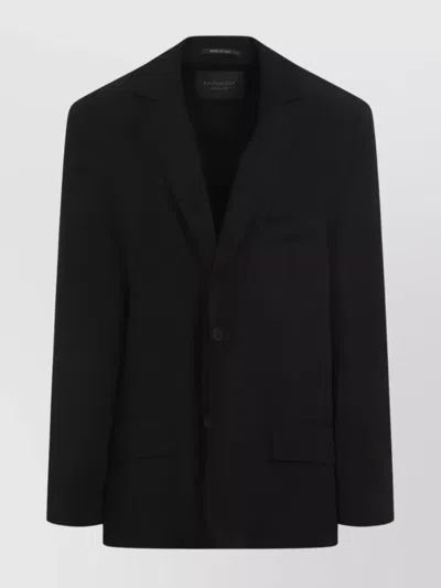 Balenciaga Tailored Jacket Buttoned Cuffs In Black