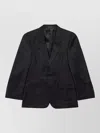 Balenciaga Tailored Jacket Chest Welt And Flap Pockets In Black