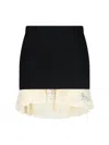 Balenciaga Women Lingerie Mini Tailored Skirt In Black