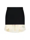 Balenciaga Women Lingerie Mini Tailored Skirt In Black
