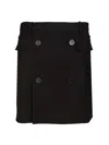 Balenciaga Skirts With Belt Loops And Front Pockets In Black