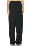 Balenciaga Loose Fit Viscose Trousers In Black