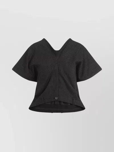 BALENCIAGA TAILORED PANTS TOP ASYMMETRIC HEM