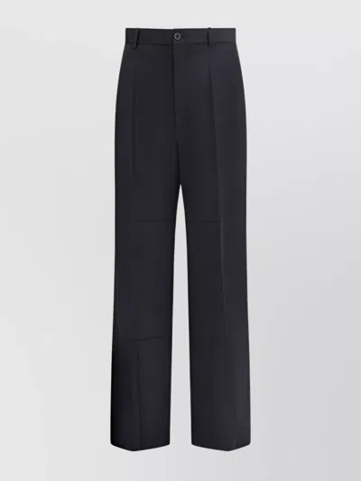 Balenciaga Tailored Pants Wide Leg Pockets In Black