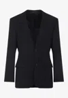 Balenciaga Tailored Single-breasted Blazer In Black