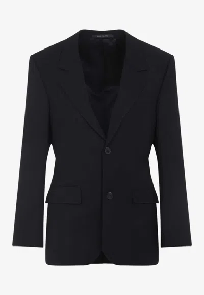 Balenciaga Tailored Single-breasted Blazer In Black
