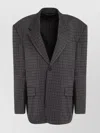 Balenciaga Tailored Single-breasted Houndstooth Blazer