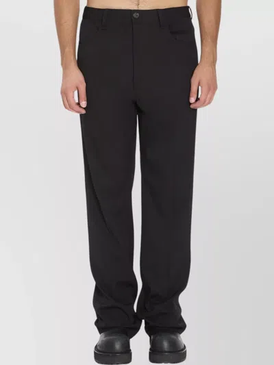 Balenciaga Tailored Trousers Featuring Mid-rise Waist In Black