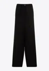 Balenciaga Tailored Wide-leg Pants In Black