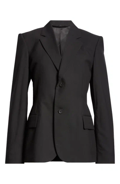 Balenciaga Tailored Wool Blazer In Black