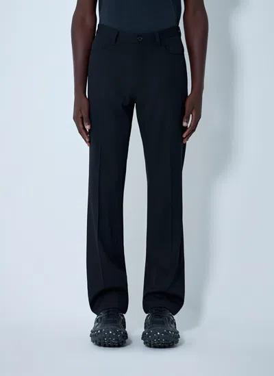 Balenciaga Men Tailored Wool-blend Pants In Blue