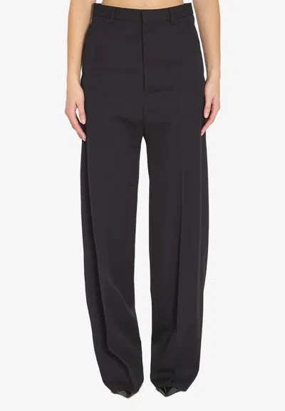 Balenciaga Tailored Wool Pants In Black