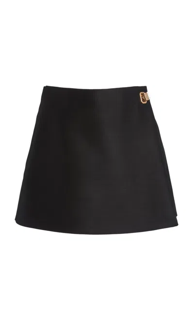 Balenciaga Tailored Wool-silk Skort In Black
