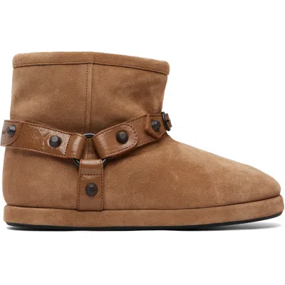 Balenciaga Tan Alaska Soft Boots In 9318 Camel/brass