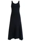Balenciaga Women Slate Stretch Cotton Dress