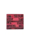 Balenciaga Tape Type Square Folded Wallet In Red